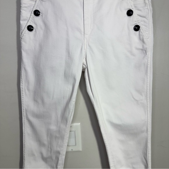 Isabel Marant Stretchy White High Waisted Napos Skinny Jeans Pants Size 38 - Picture 6 of 16